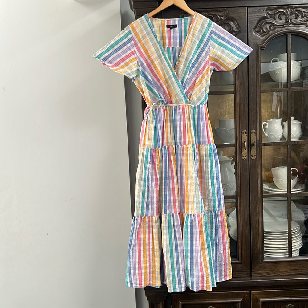 J.Crew Colorful Tiered Dress